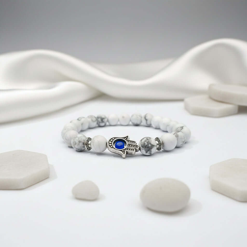 Bergamot Evil Eye Stone Bracelet