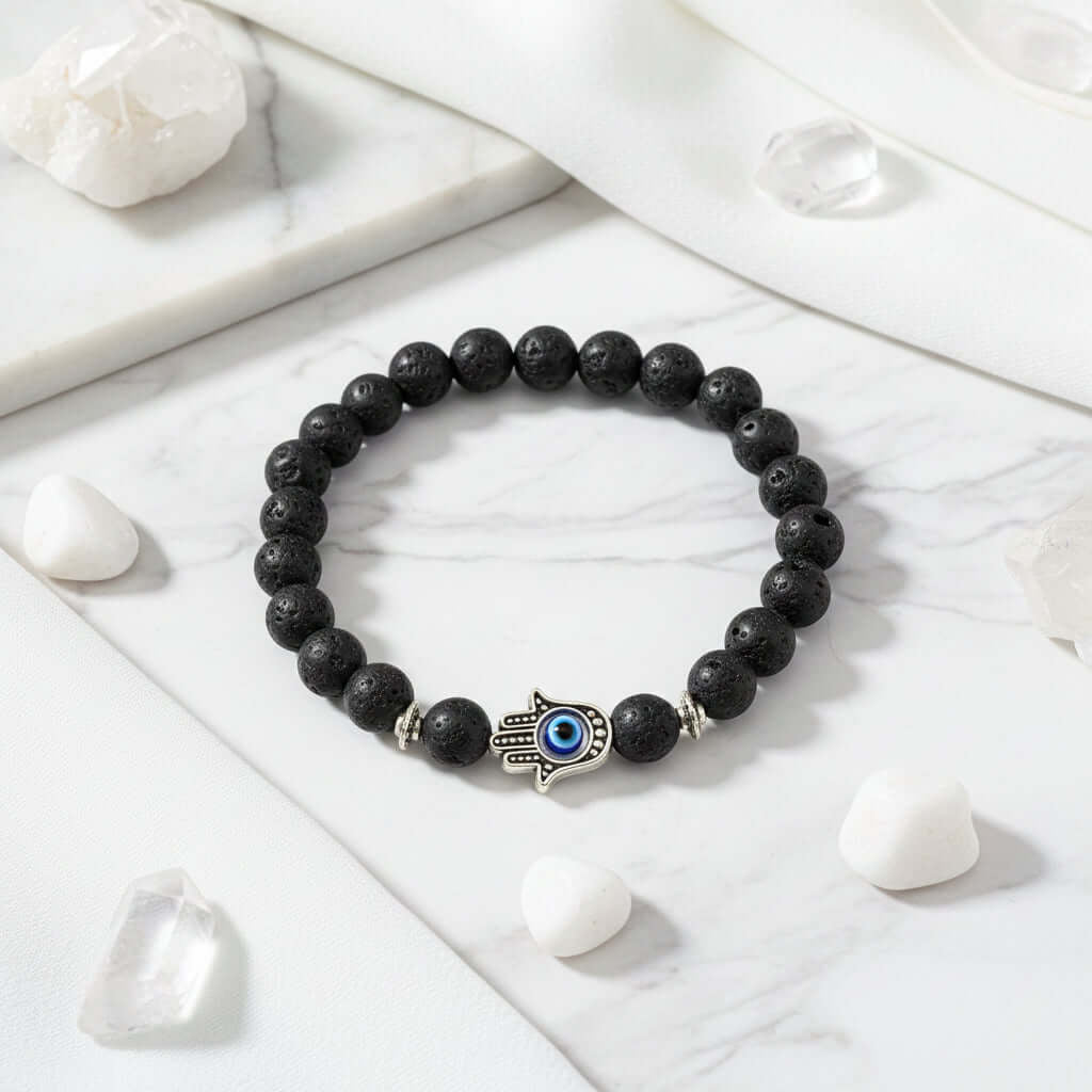 Bergamot Evil Eye Stone Bracelet