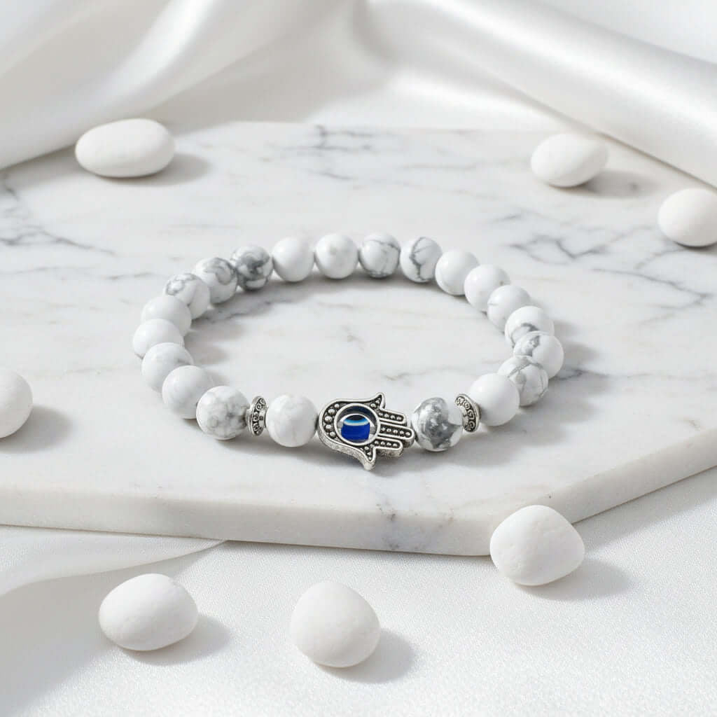 Bergamot Evil Eye Stone Bracelet