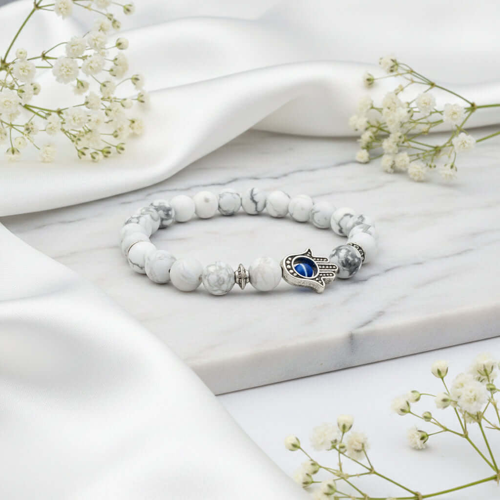 Bergamot Evil Eye Stone Bracelet