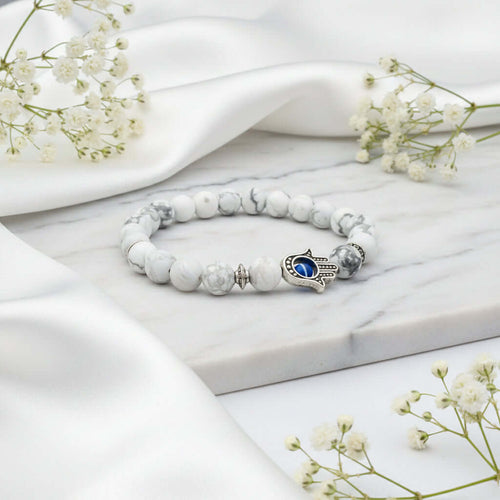 Bergamot Evil Eye Stone Bracelet