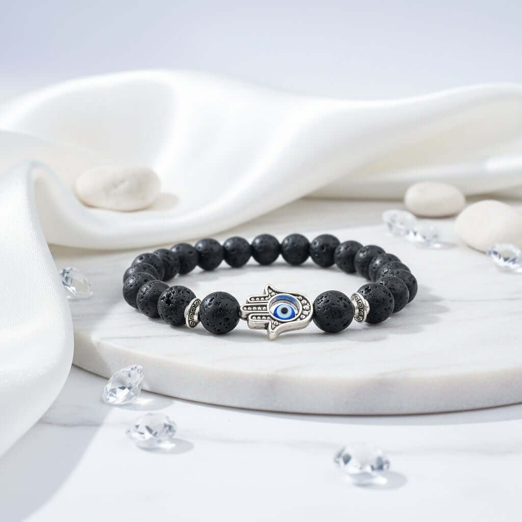 Bergamot Evil Eye Stone Bracelet