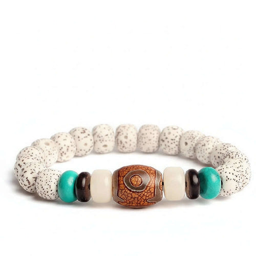 Bodhi Seed Root Bracelet Single Circle Bracelet Beads Beaded